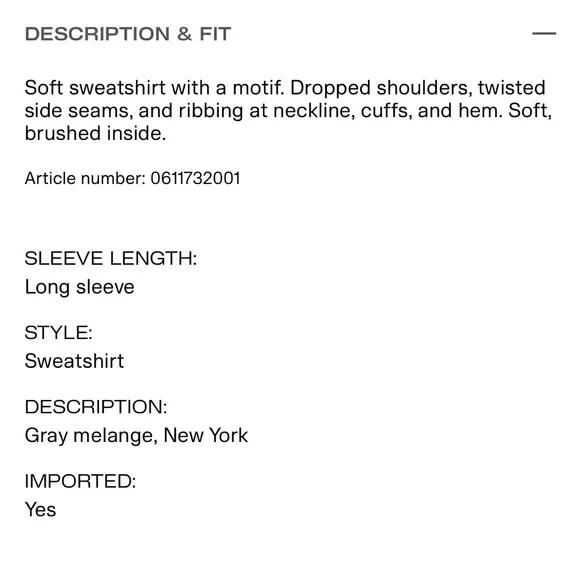 👽3/$30 SALE👽 H&M LOGG New York Printed Crewneck Sweatshirt Size Medium - Picture 7 of 7